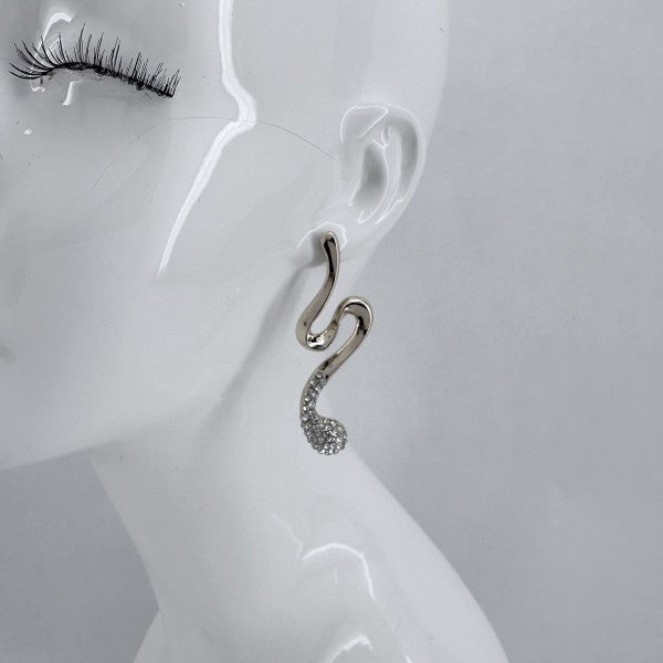 Geo Line Design Post Back Earring