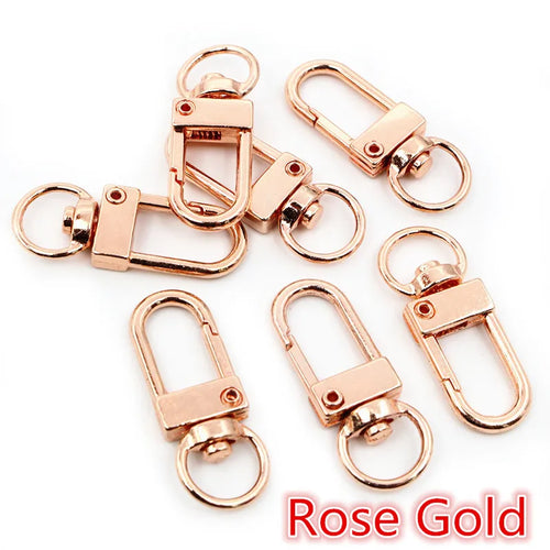 10pcs/lot Snap Lobster Clasp Hooks Gold Silver Plated DIY Jewelry