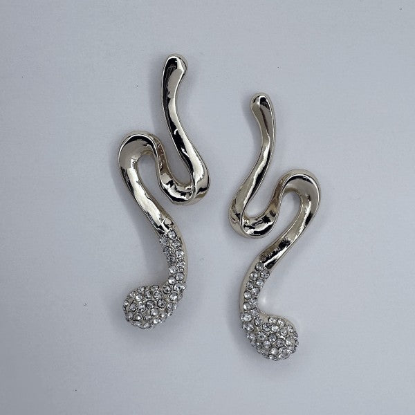 Geo Line Design Post Back Earring