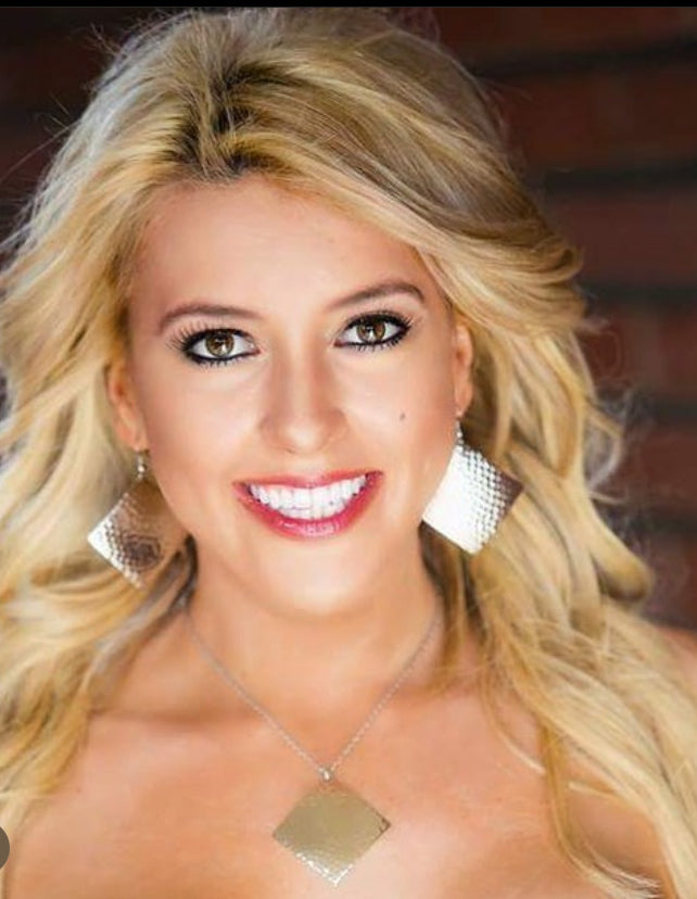 Hammered Diamond Dome Dangle Earrings