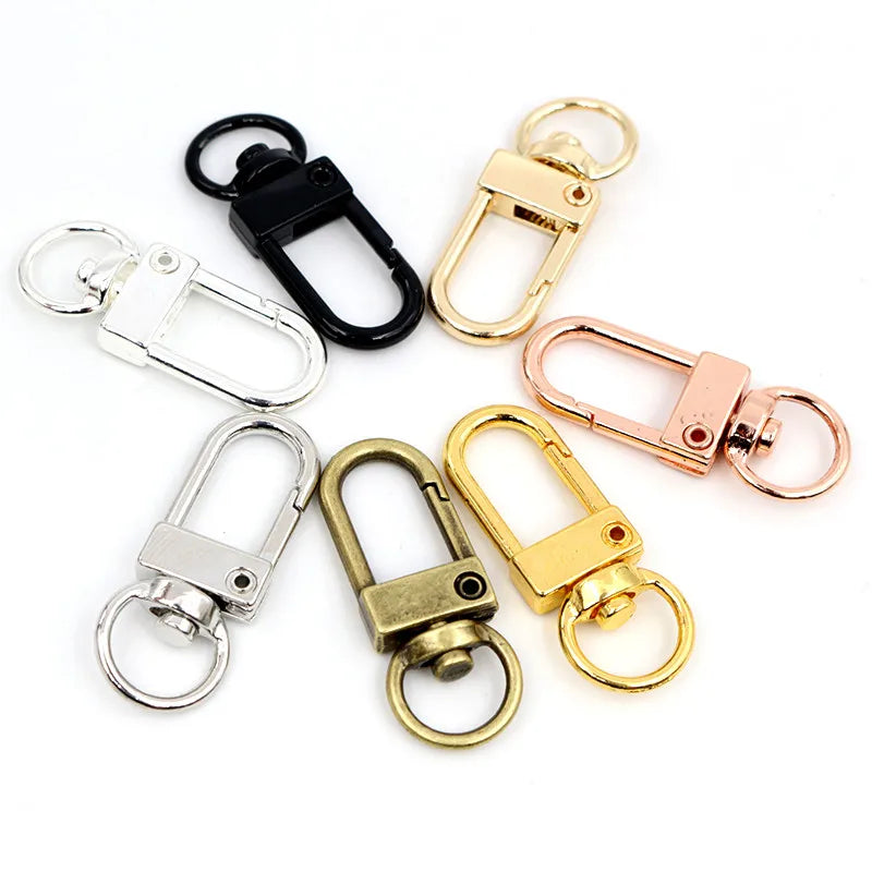 10pcs/lot Snap Lobster Clasp Hooks Gold Silver Plated DIY Jewelry