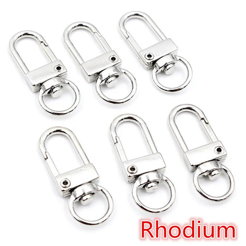 10pcs/lot Snap Lobster Clasp Hooks Gold Silver Plated DIY Jewelry
