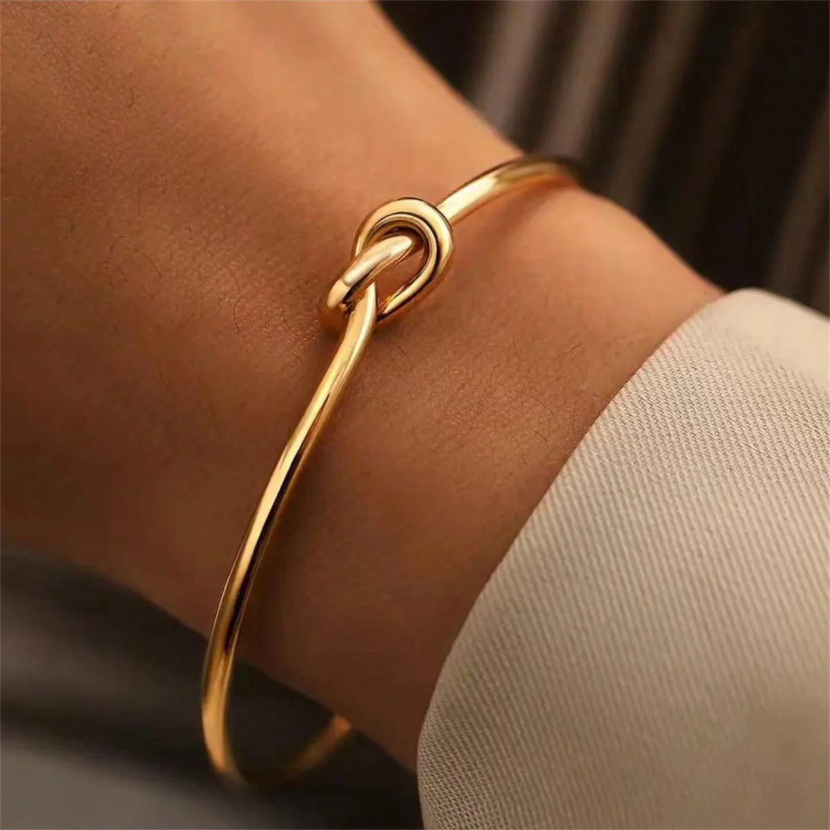 2024 New Vintage 18K Gold Plated Stainless Steel Chain Bracelet for