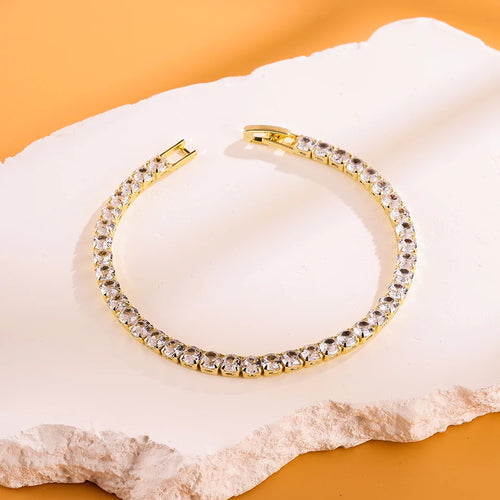 Fashion Zirconia Tennis Bracelet For Women Crystal Charm Designer