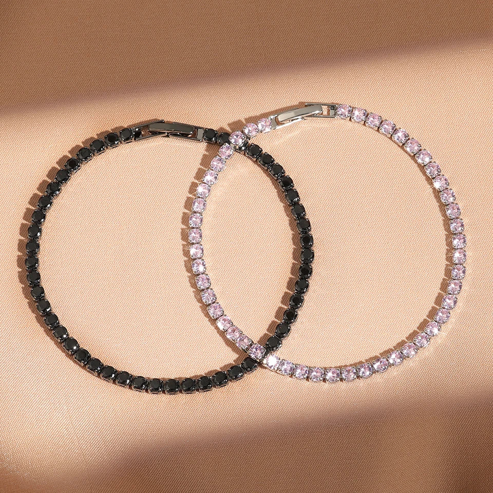 Fashion Zirconia Tennis Bracelet For Women Crystal Charm Designer