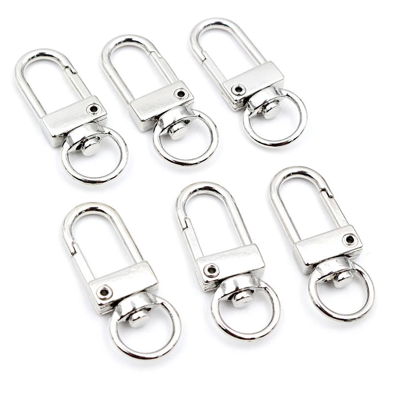 10pcs/lot Snap Lobster Clasp Hooks Gold Silver Plated DIY Jewelry