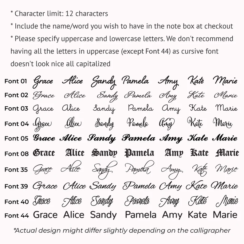 Nameplate Necklace, Cursive Name Necklace, SCRIPT Name Necklace