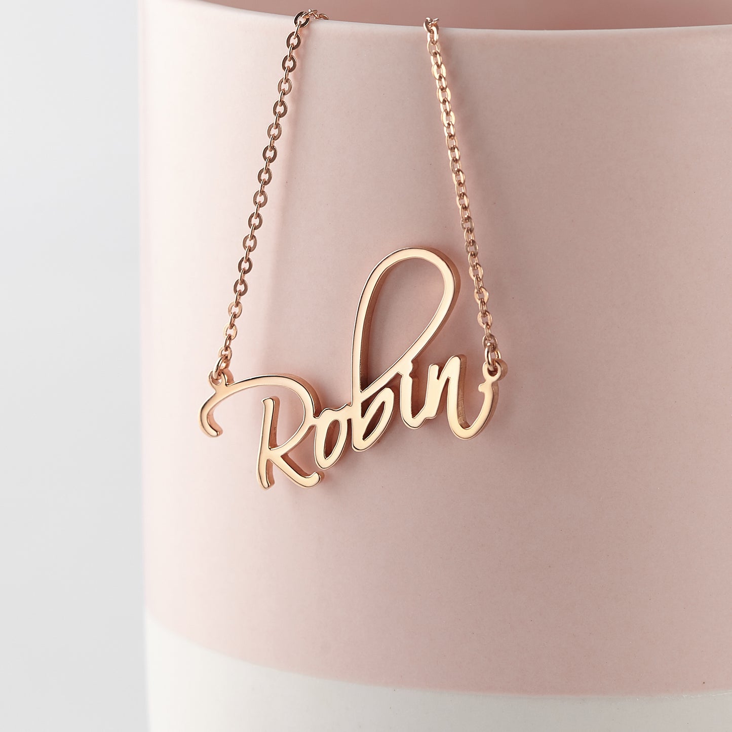 Nameplate Necklace, Cursive Name Necklace, SCRIPT Name Necklace