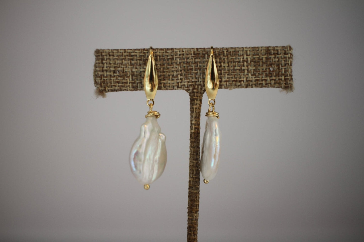Dainty Pearl Drop Earrings – Sophisticated Handmade Statement