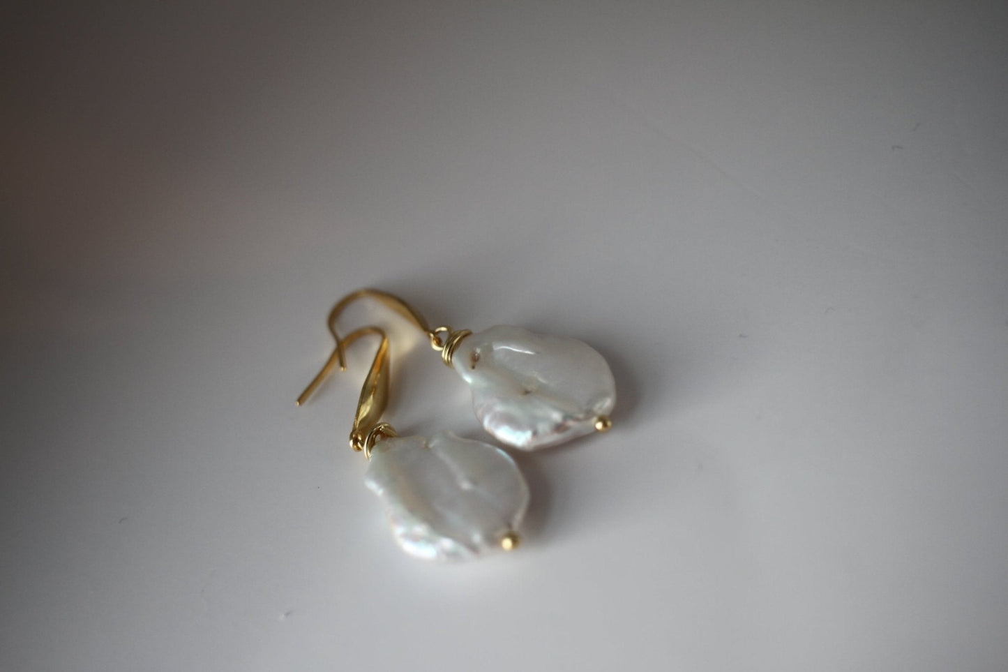 Dainty Pearl Drop Earrings – Sophisticated Handmade Statement