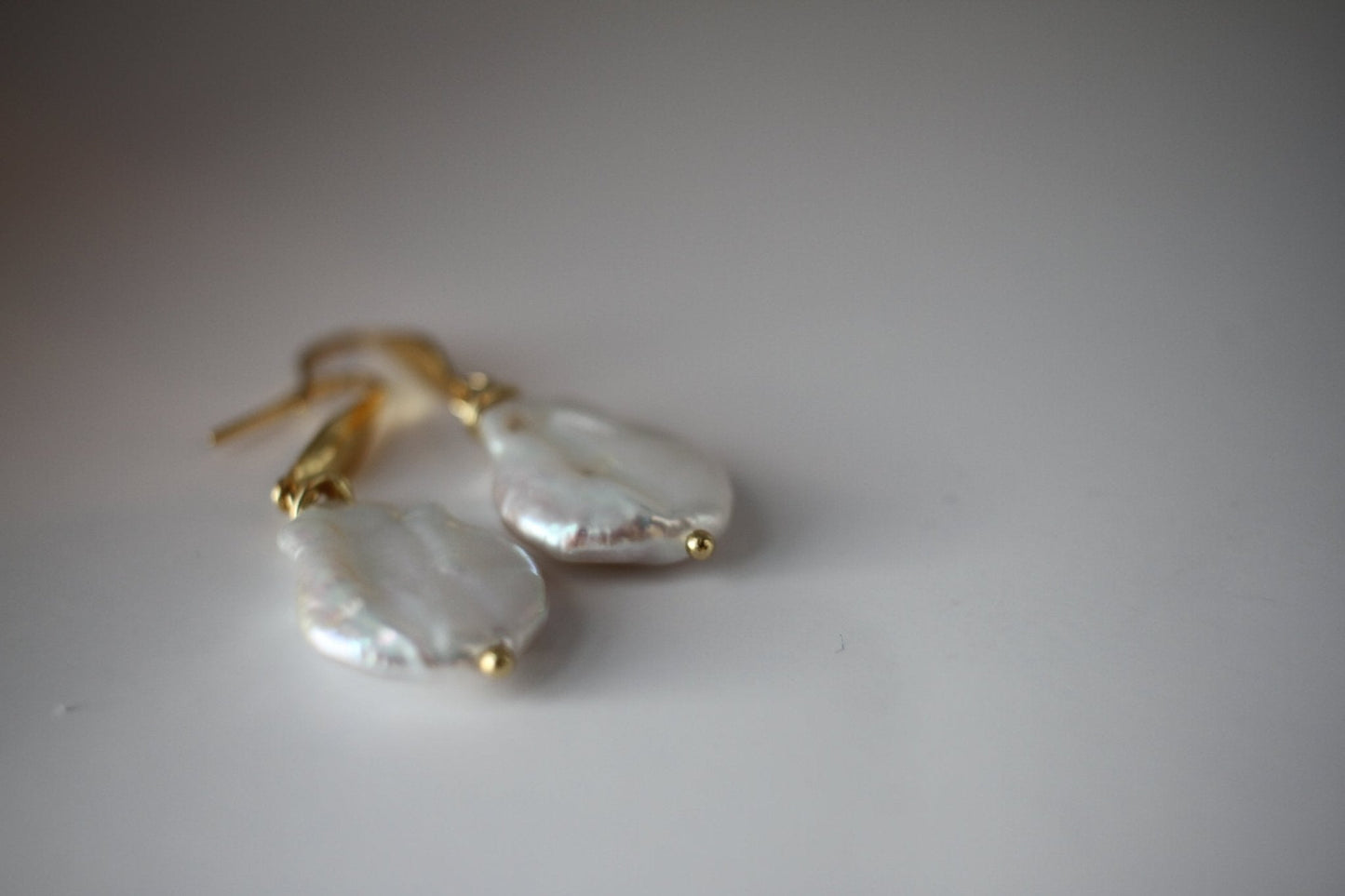 Dainty Pearl Drop Earrings – Sophisticated Handmade Statement