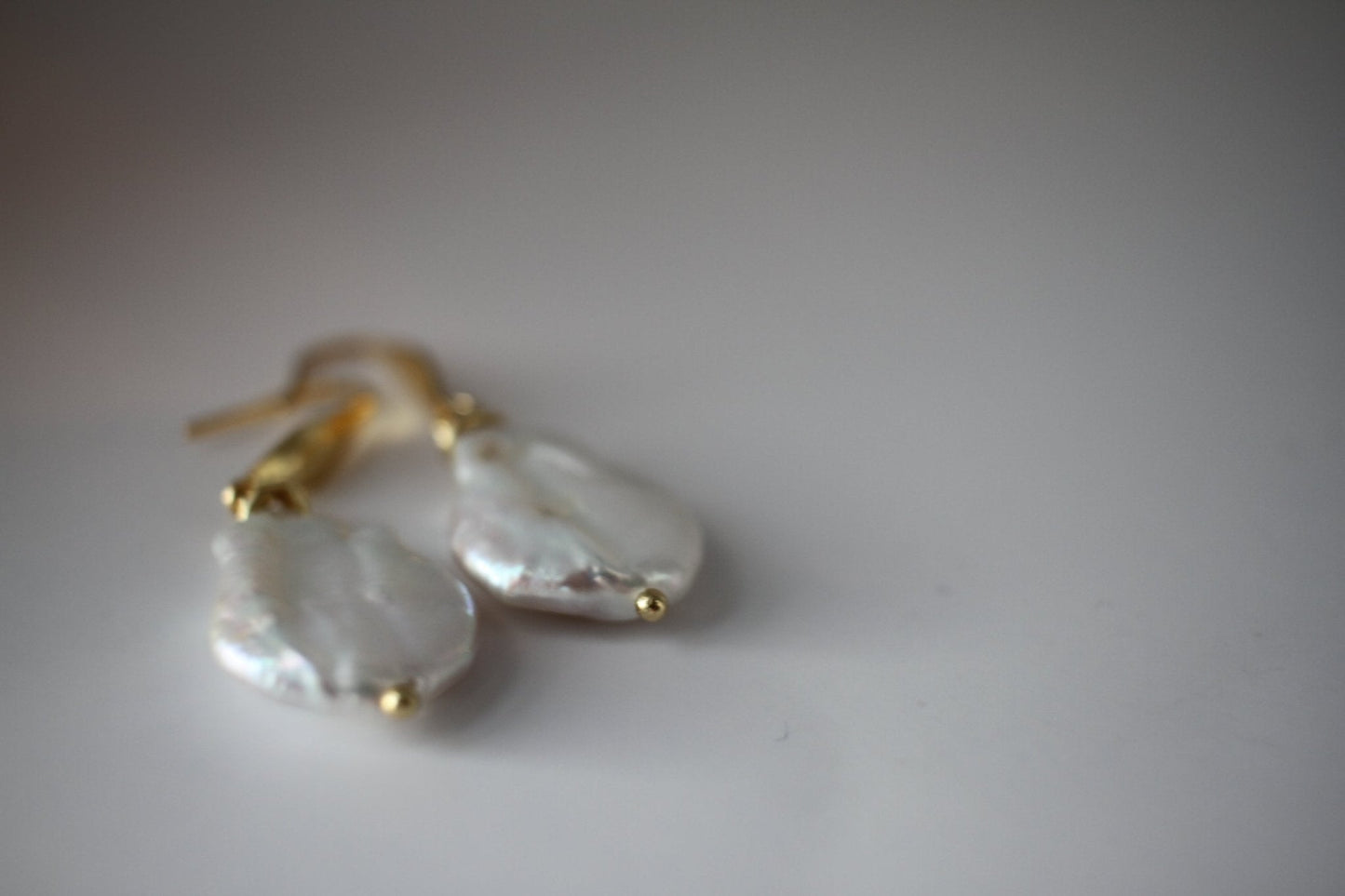 Dainty Pearl Drop Earrings – Sophisticated Handmade Statement